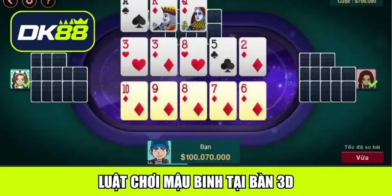 Luật chơi mậu binh tại bàn 3D