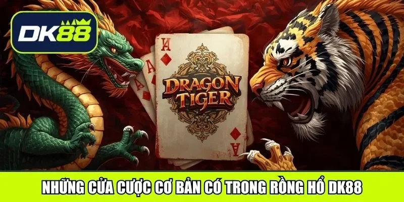 Những cửa cược cơ bản có trong rồng hổ DK88
