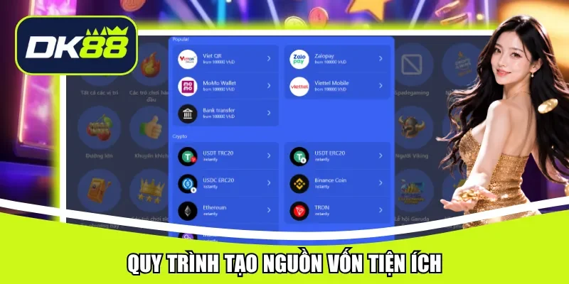 Quy trình tạo nguồn vốn tiện ích